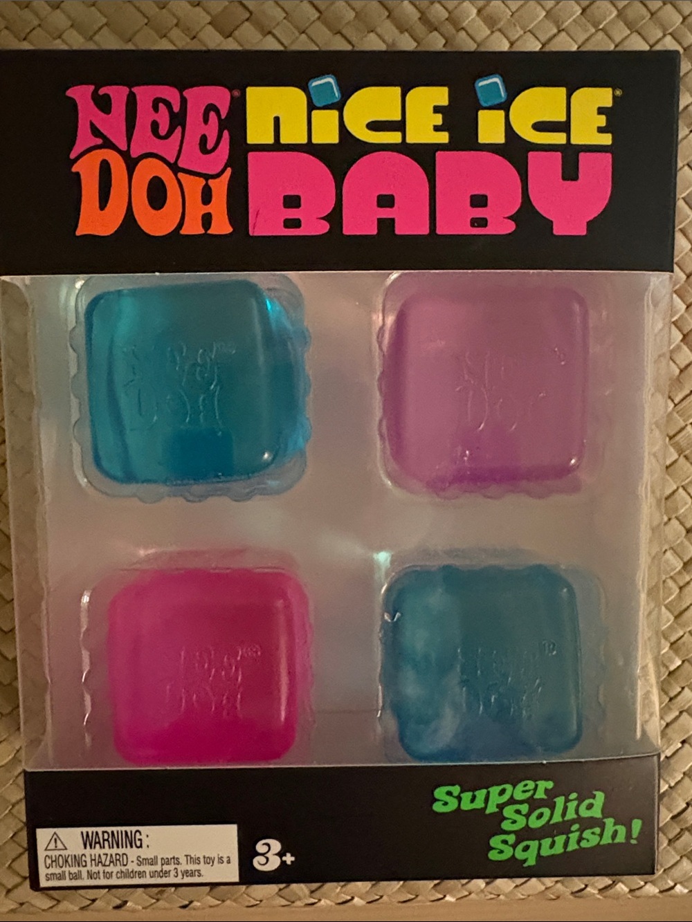 Original Schylling Needoh Nice Ice Baby 4 Pack New Sealed Box Blue Purple Pink